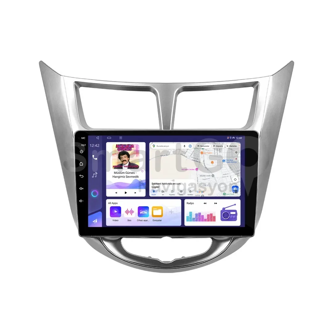 Hyundai Accent Blue Android Multimedya Sistemi (2011-2019) - 9 İnç