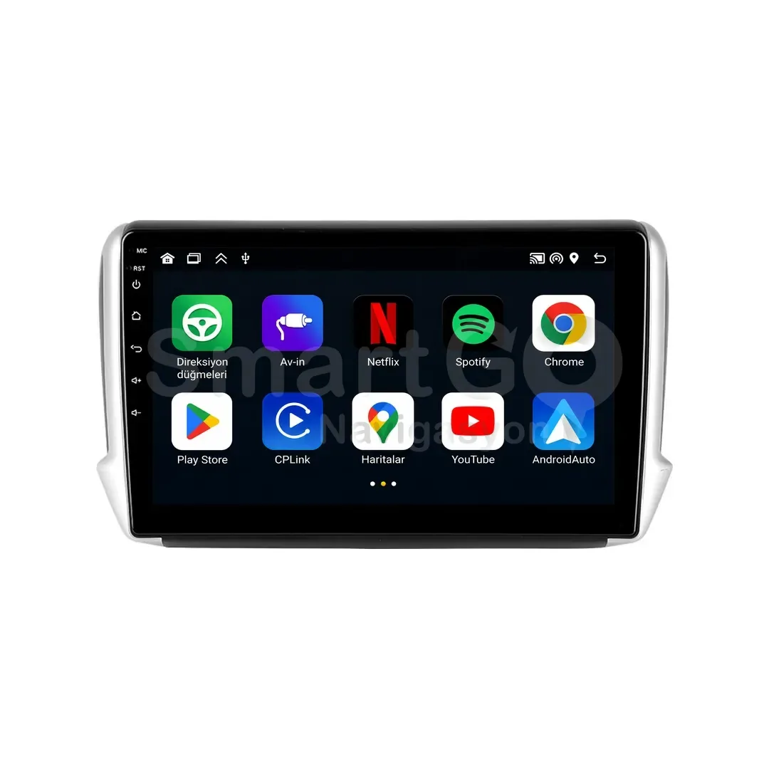 Peugeot 2008 Android Multimedya Sistemi (2013-2019) - 10 İnç