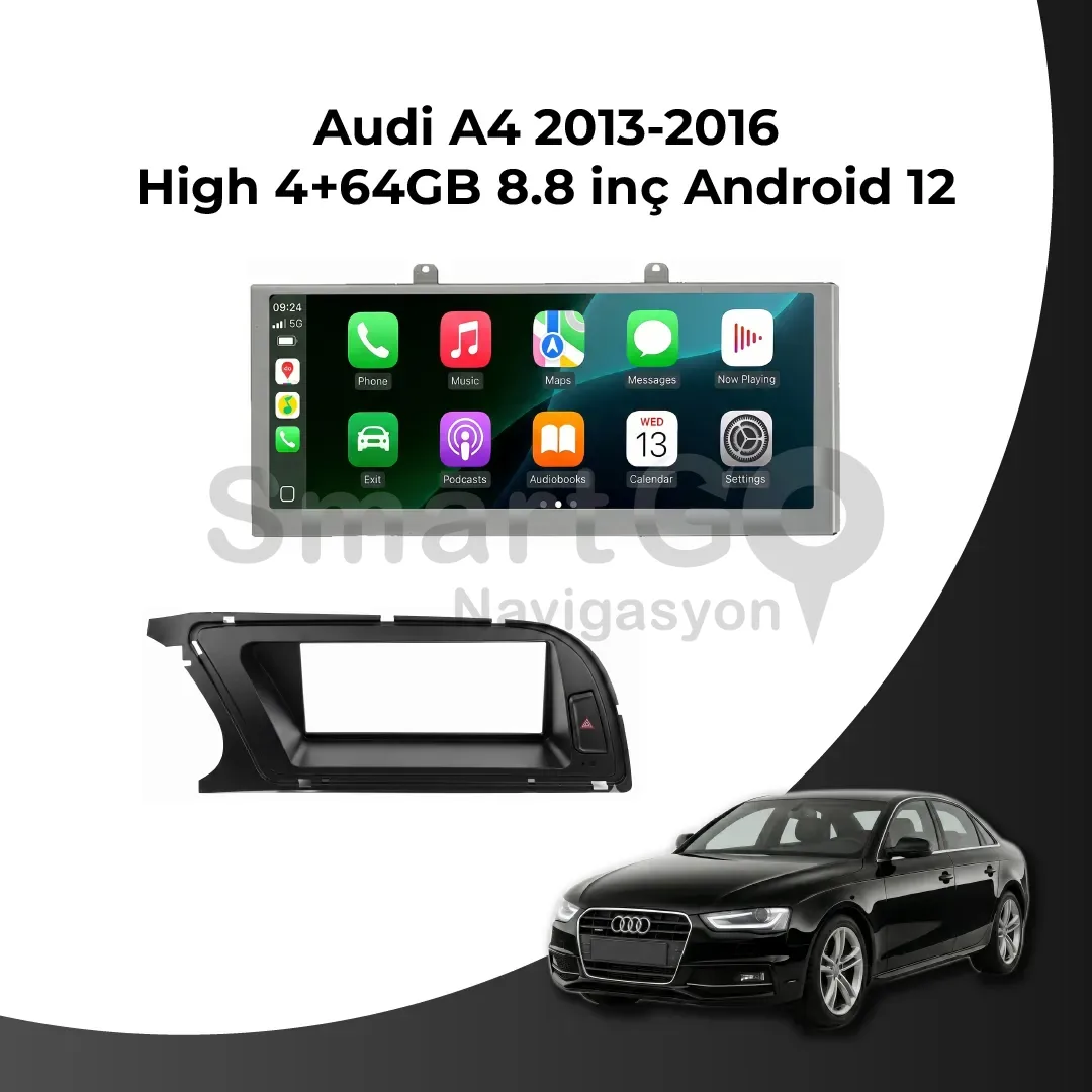 Audi A4 2013-2016 High 8.8 İnç 4/64 GB Android Multimedya