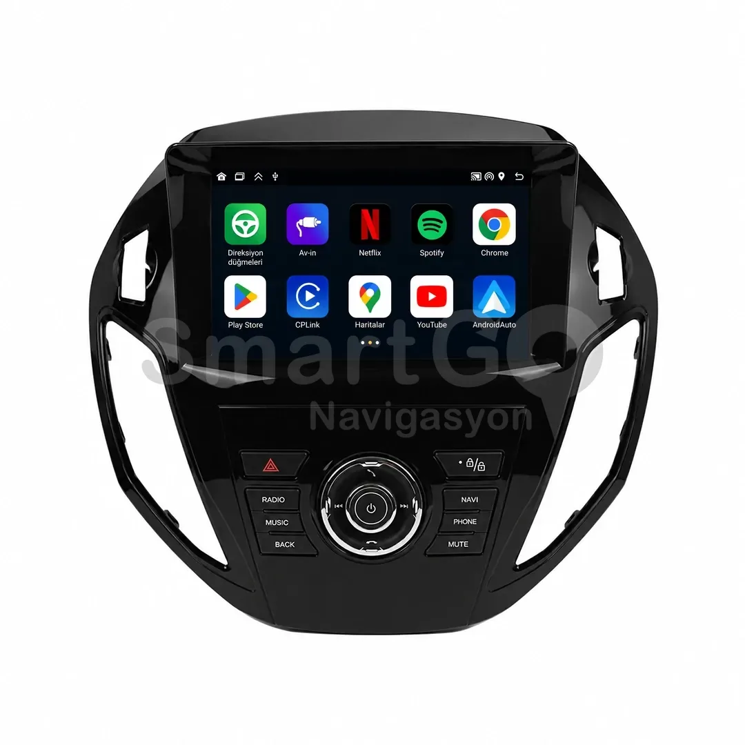 Ford Tourneo Courier Android Multimedya Sistemi (2014-2023) - 9 İnç Ekranlı