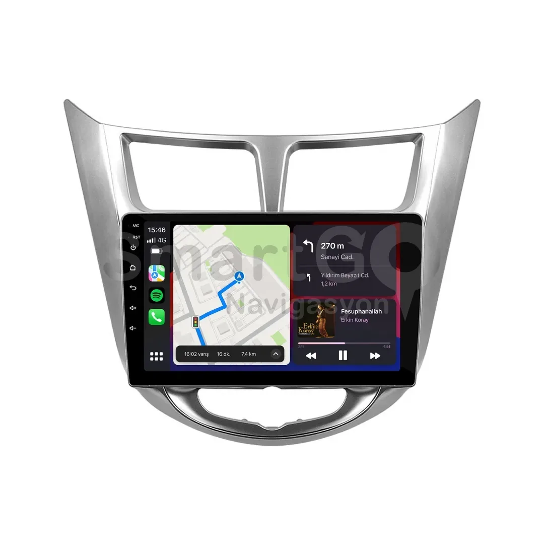 Hyundai Accent Blue Android Multimedya Sistemi (2011-2019) - 9 İnç
