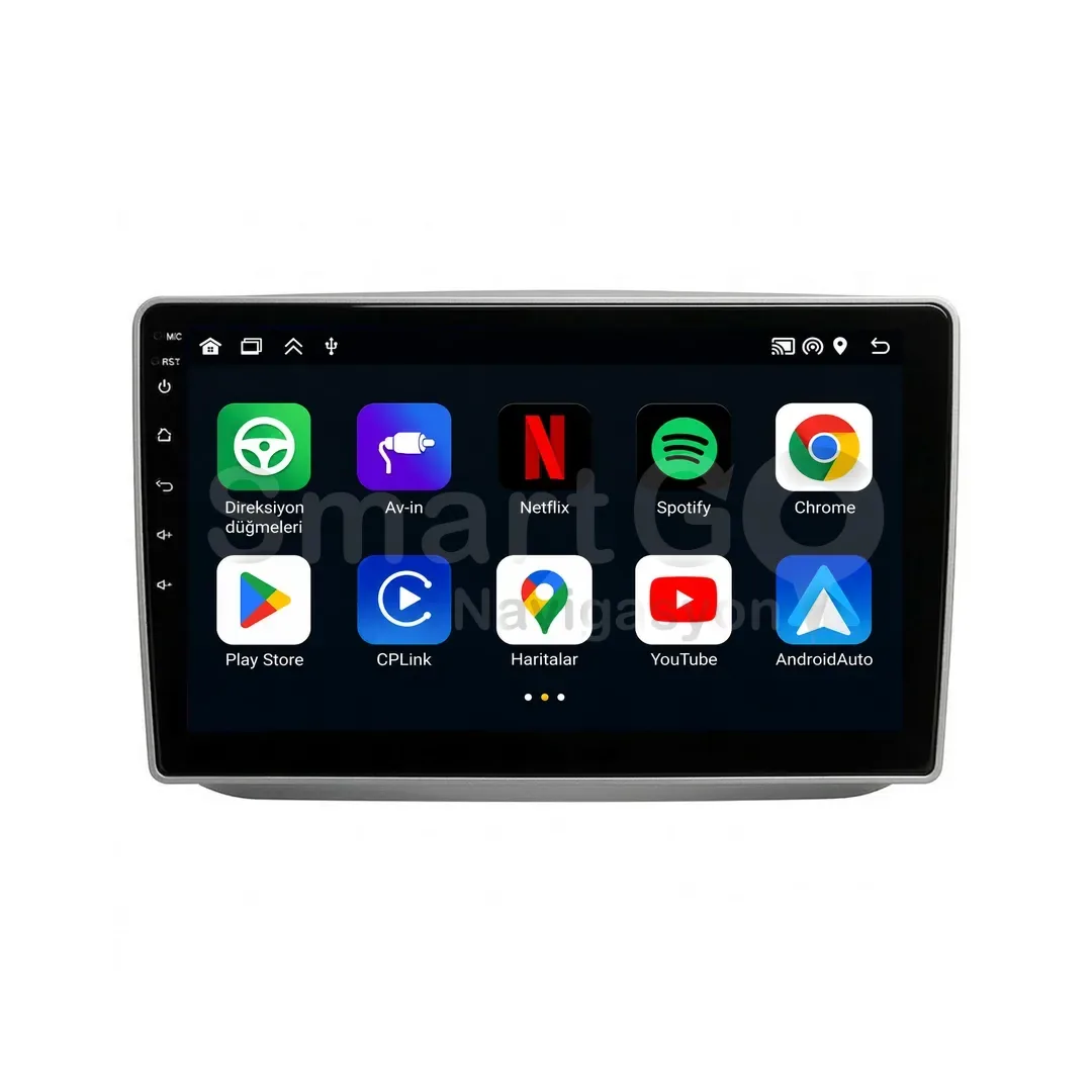 Skoda Fabia Android Multimedya Sistemi (2008-2014) - 10 İnç Gri