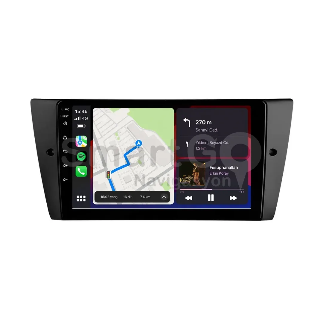 BMW 3 Series E91 Android Multimedya Sistemi (2005-2012) - E90 9 İnç