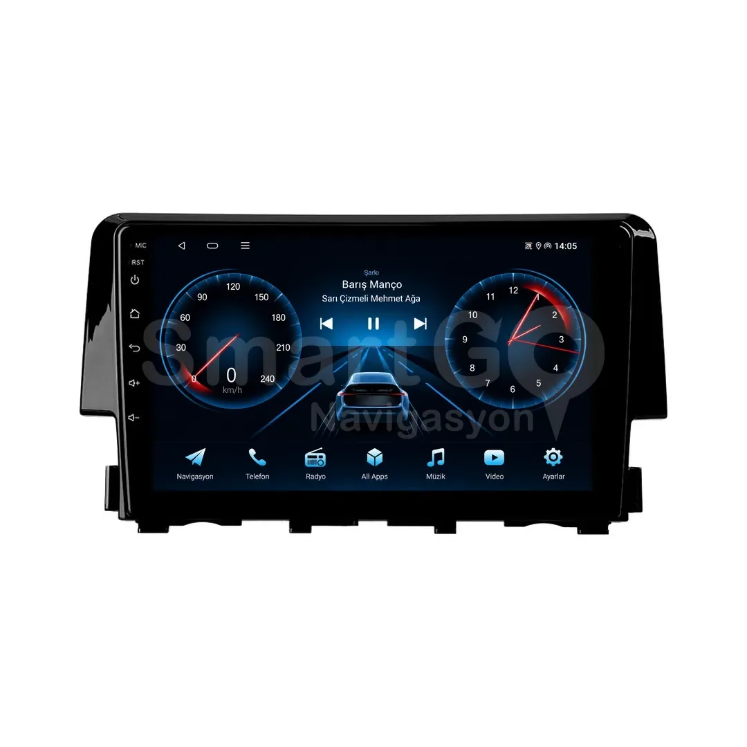 Honda Civic Android Multimedya Sistemi (2016-2021) - 9 İnç