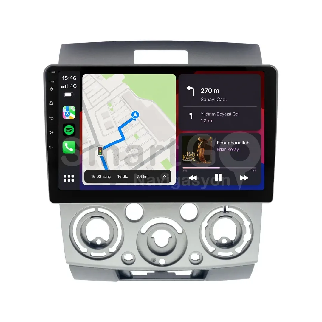 Ford Ranger Android Multimedya Sistemi (2007-2011) - 9 İnç