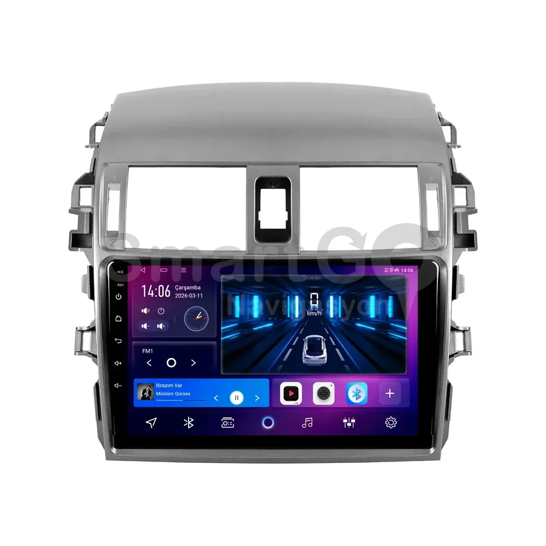 Toyota Corolla Android Multimedya Sistemi (2007-2012) - 9 İnç Çerçeveli