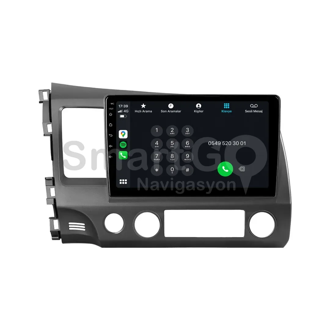 Honda Civic Android Multimedya Sistemi 10 İnç (2006-2012)