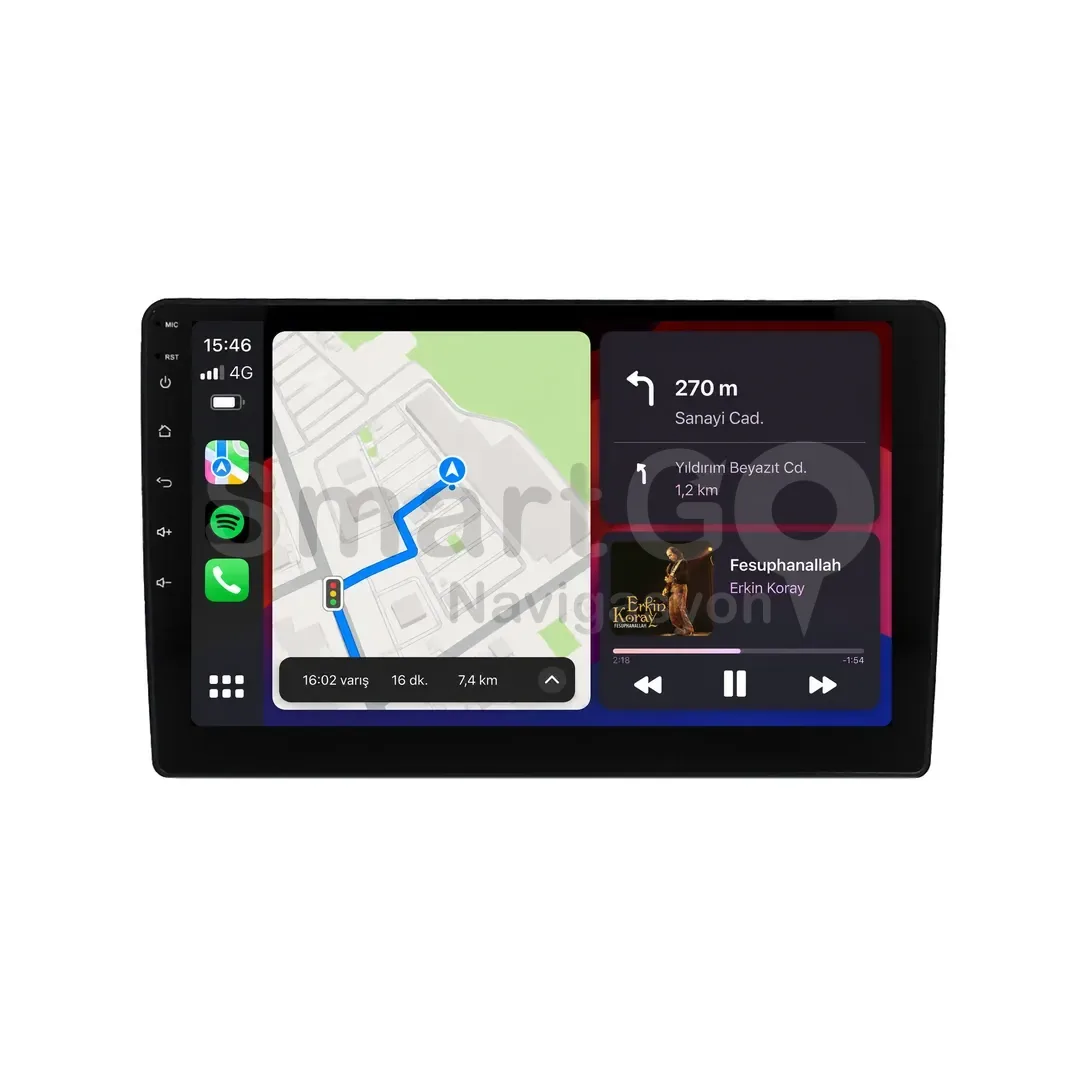 Citroen C5 Android Multimedya Sistemi (2008-2015) - 10 İnç