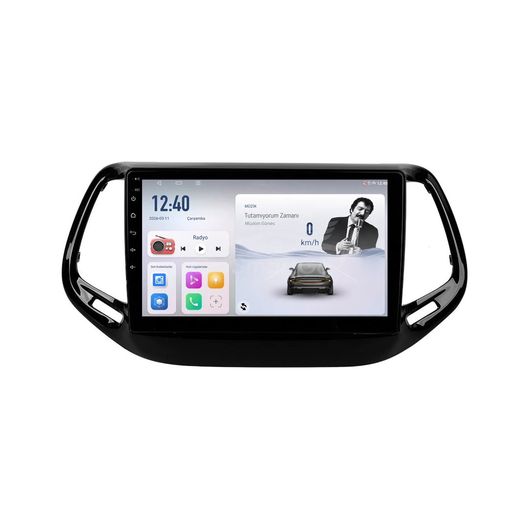 Jeep Compass Android Multimedya Sistemi (2017-2020) 8GB RAM 128GB Hafıza Pro