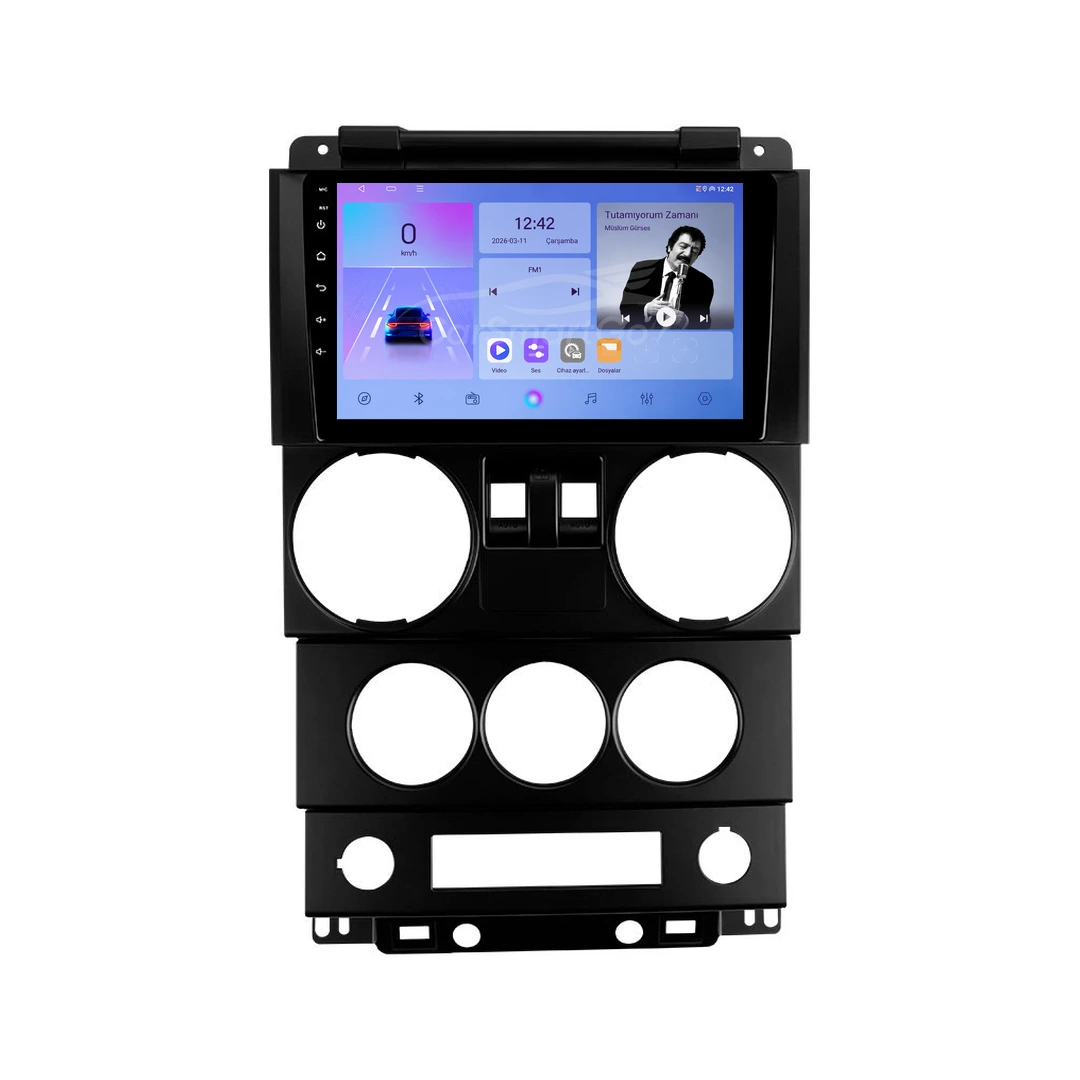 Jeep Wrangler Android Multimedya Sistemi (2007-2010) 8GB RAM 128GB Hafıza