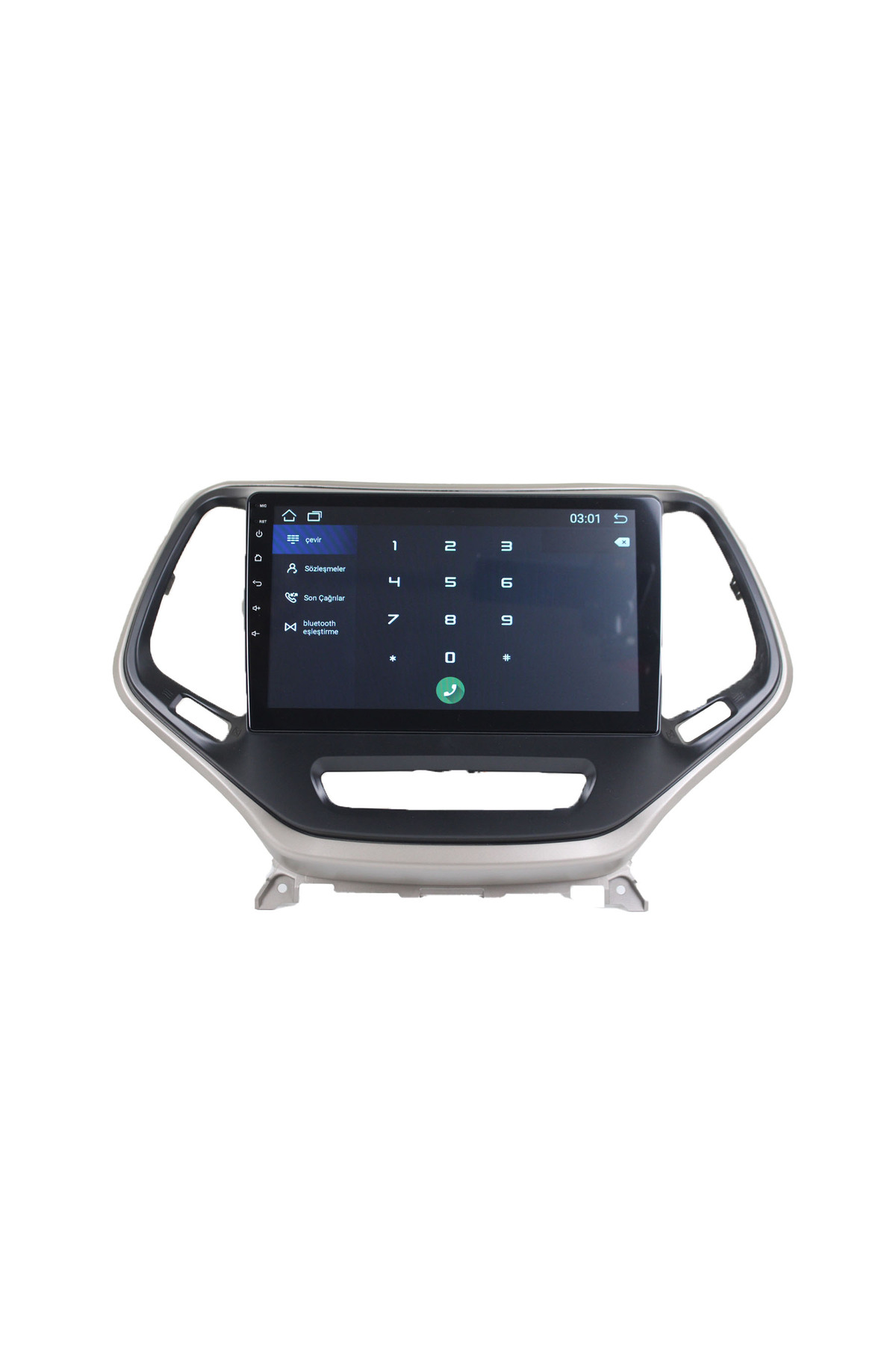 Jeep Cherokee uyumlu JEEP CHEROKEE 2013/2014 MODEL Uyumlu BEJ 10'' İNÇ KAMERALI, CARPLAY'Lİ - Görsel 2