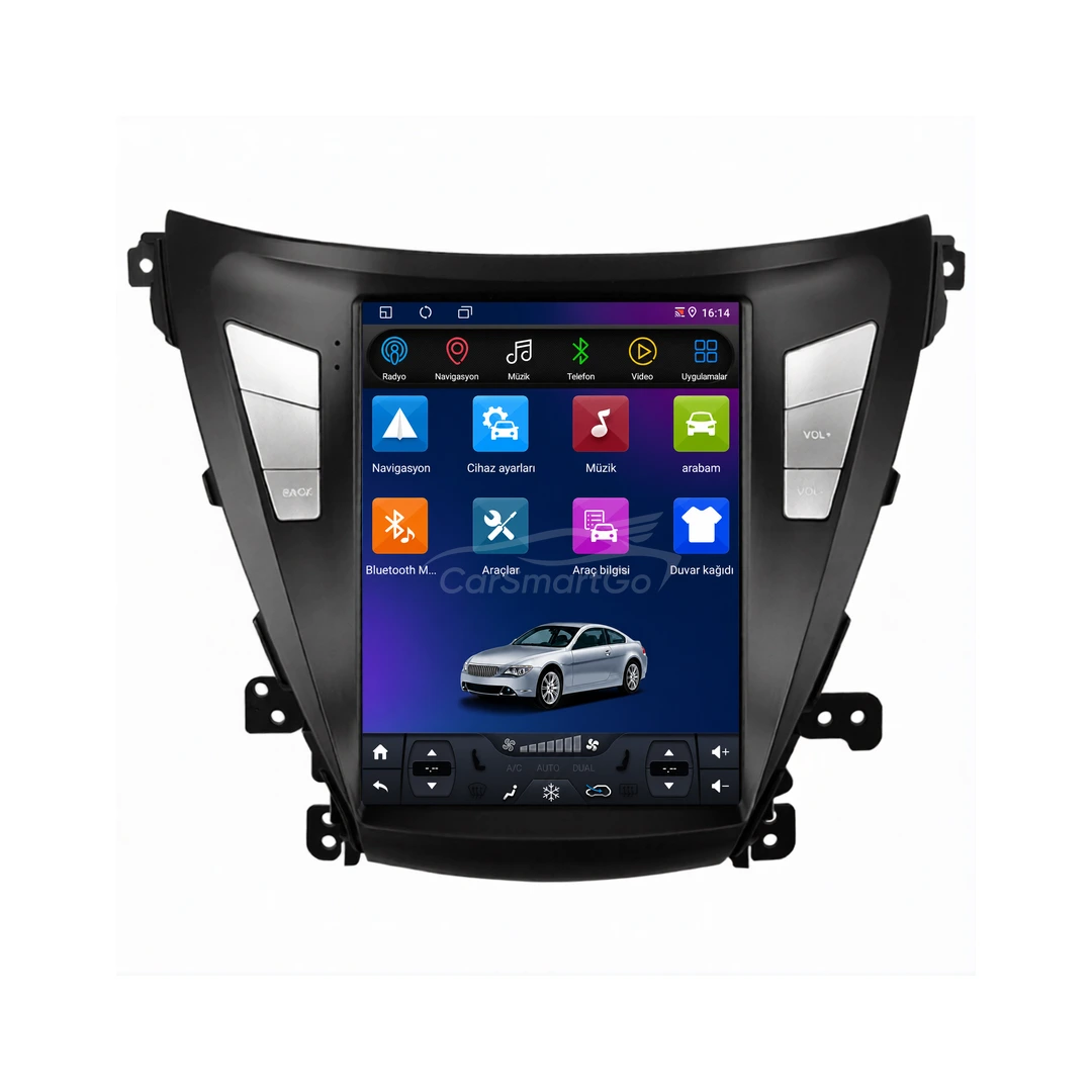 Hyundai Elantra Android Tesla Multimedya Sistemi (2014-2015) 4GB RAM 64GB Hafıza