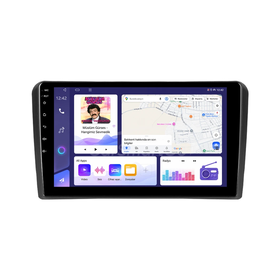 Audi A3 Android Multimedya Sistemi (2004-2012) 10GB RAM 256GB Hafıza Pro