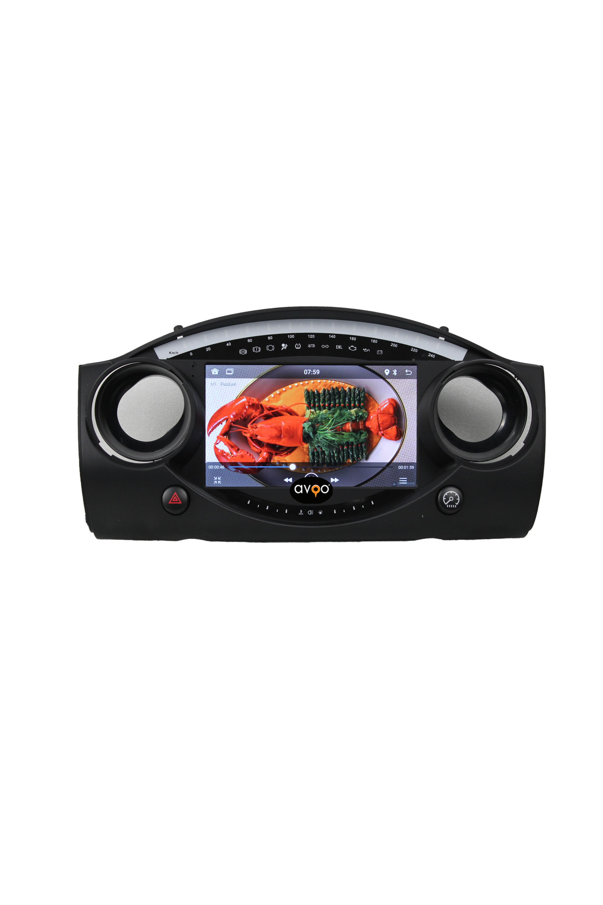 Mini Cooper uyumlu MİNİ COOPER 2002-2007 9 İNCH ÇERÇEVE VE SOKET - Görsel 3