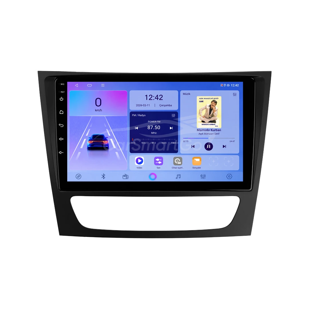 Mercedes E-Class Android Multimedya Sistemi (2002-2010) 8GB RAM 64GB Hafıza