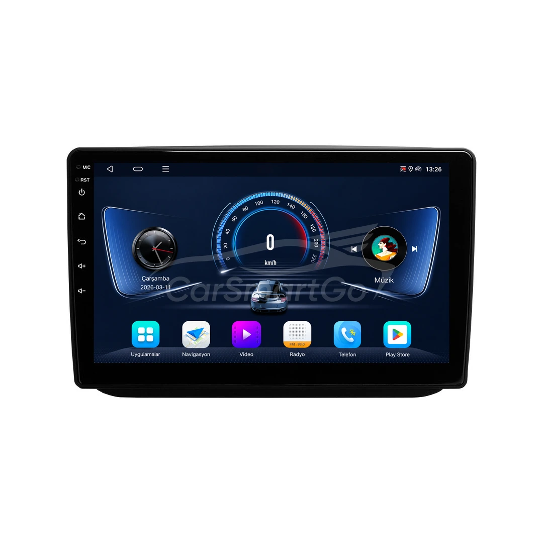 Skoda Fabia Android Siyah Multimedya Sistemi (2008-2014) 4GB RAM 32GB Hafıza