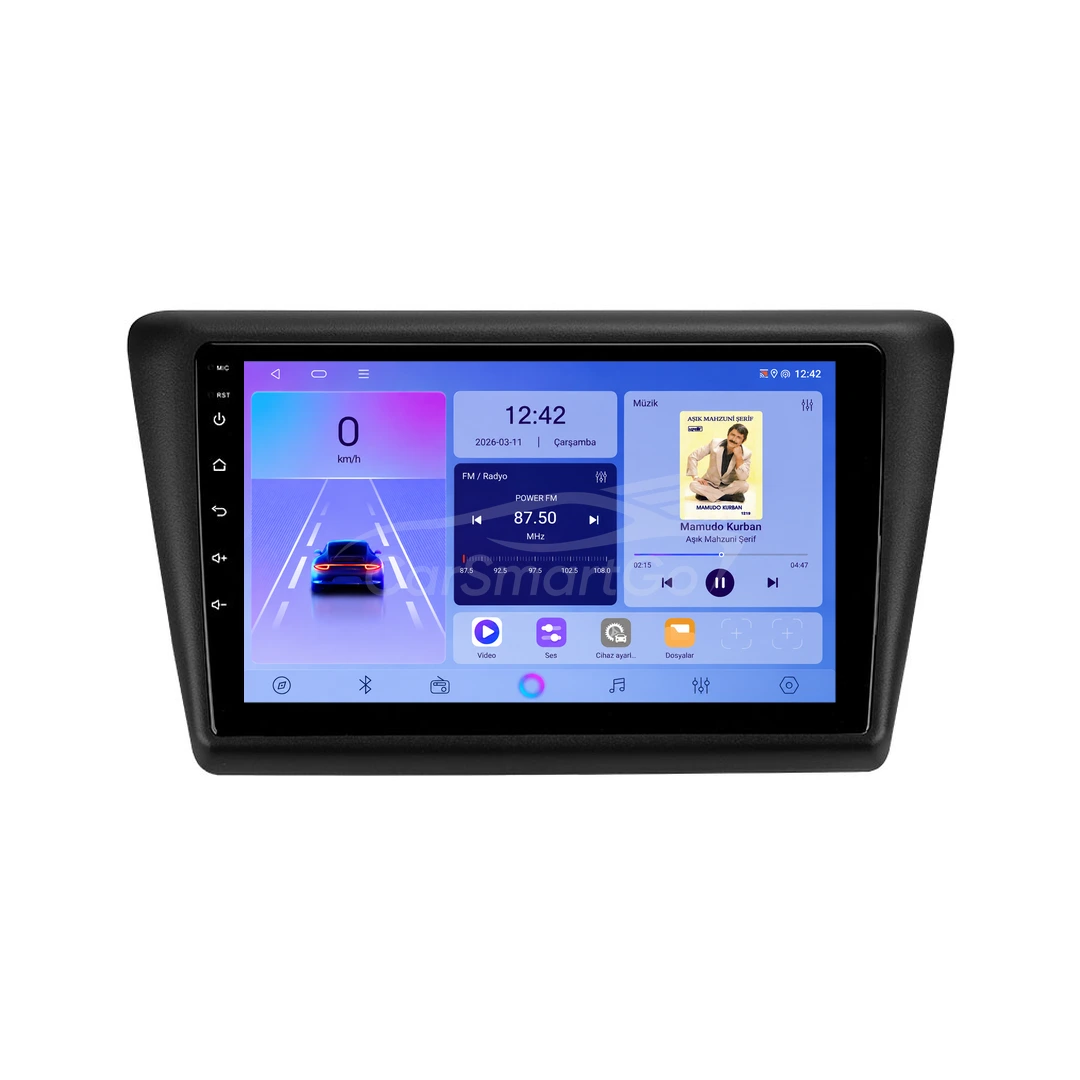 Skoda Rapid Android Multimedya Sistemi (2013-2018) 8GB RAM 128GB Hafıza Pro
