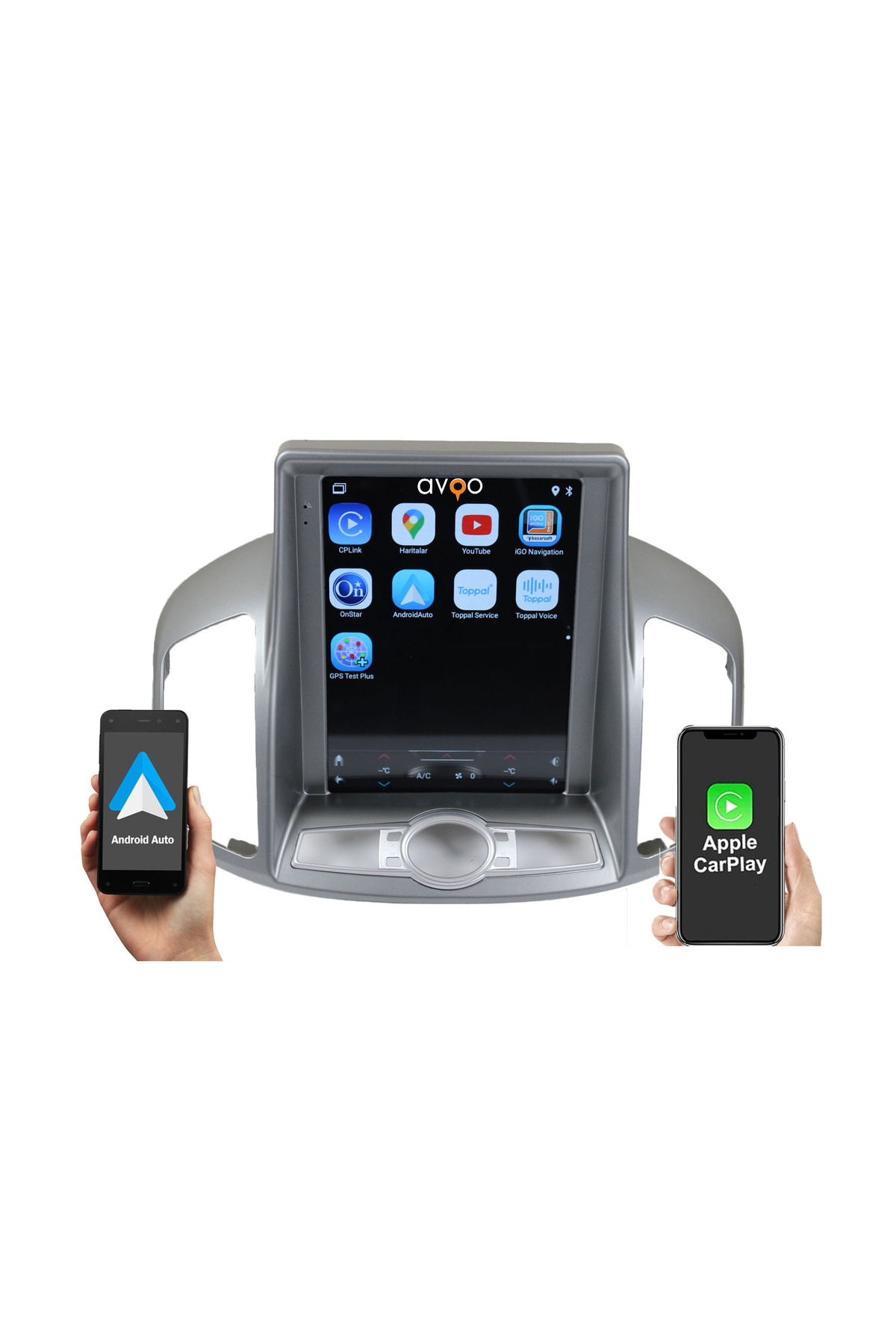 Chevrolet Captiva uyumlu CHEVROLET CAPTİVA NEW 2012/2013 9.7 İNÇ TESLA ÇERÇEVE VE SOKET - Görsel 2