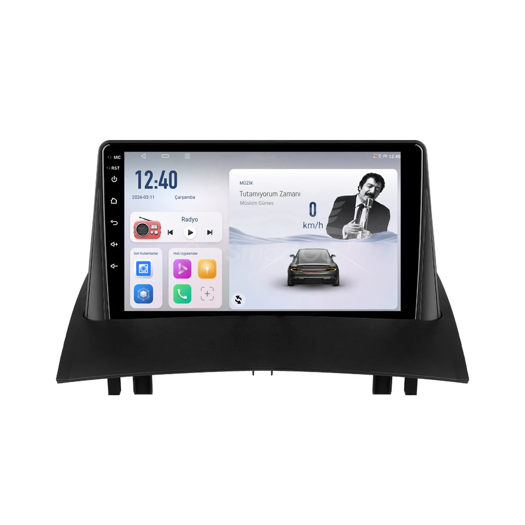 Renault Megane Android Multimedya Sistemi (2003-2009) 8GB RAM 64GB Hafıza
