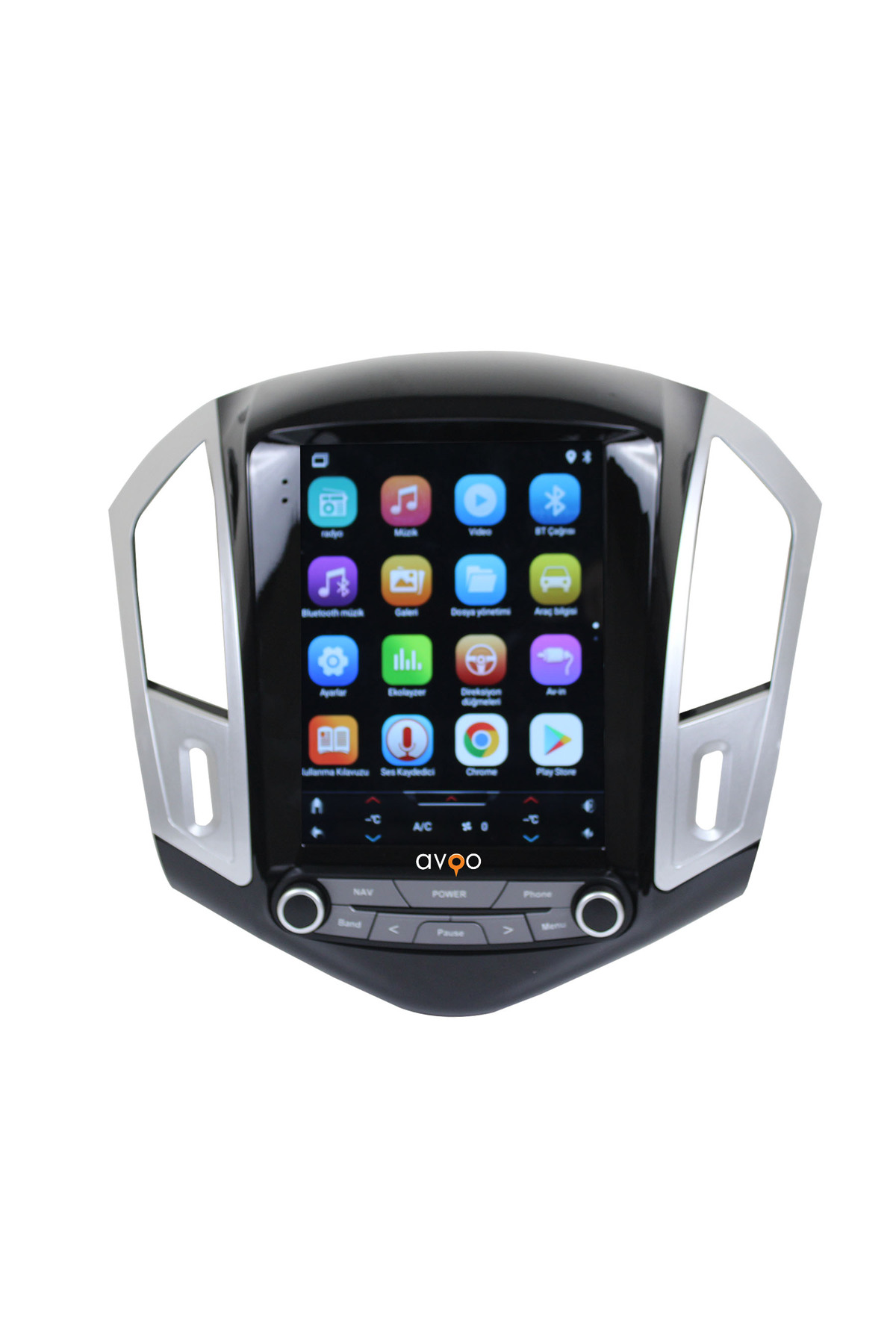 Chevrolet Cruze uyumlu CHEVROLET CRUZE NEW TESLA 9.7 İNÇ 2013-2015 ÇERÇEVE VE SOKET - Görsel 4