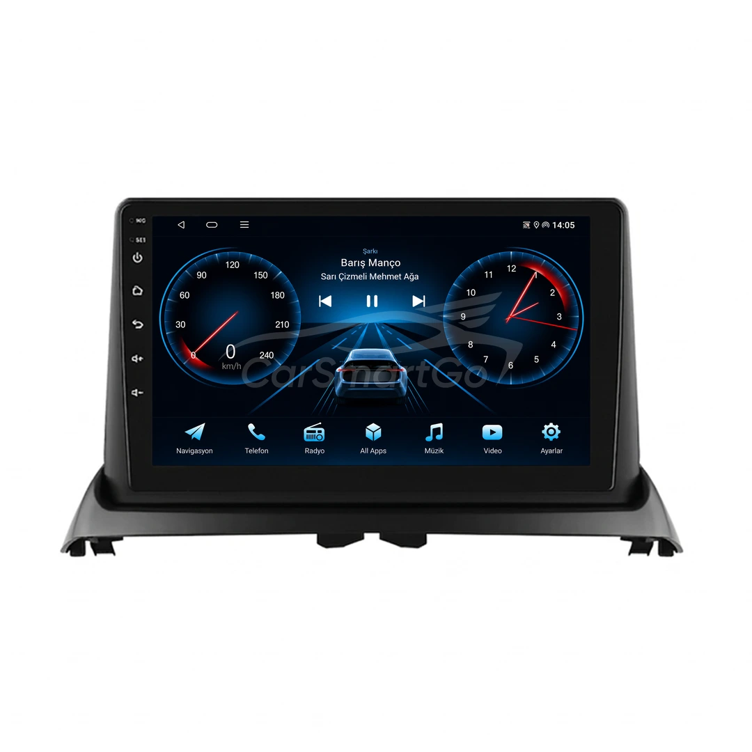 Renault Clio Android Multimedya Sistemi (1999-2006) 4GB RAM 32GB Hafıza