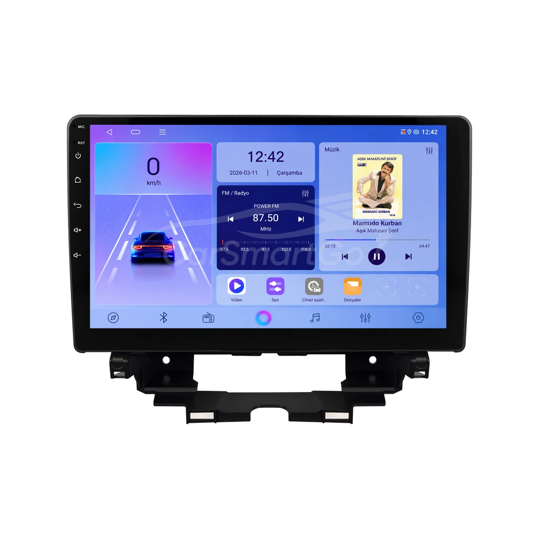 Renault Kangoo Android Multimedya Sistemi (2024-2025) 8GB RAM 128GB Hafıza Pro