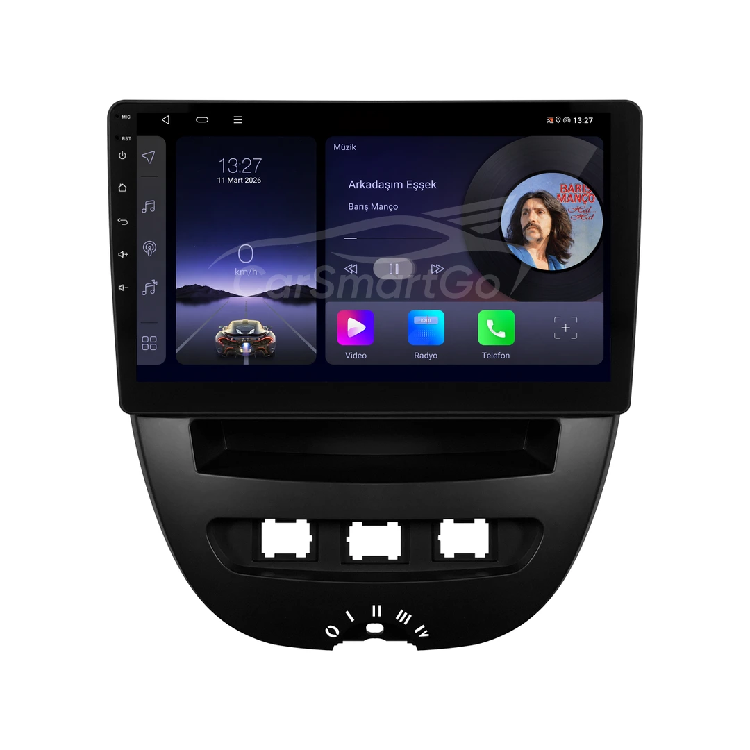 Citroen C1 Android Multimedya Sistemi (2007-2013) 8GB RAM 64GB Hafıza