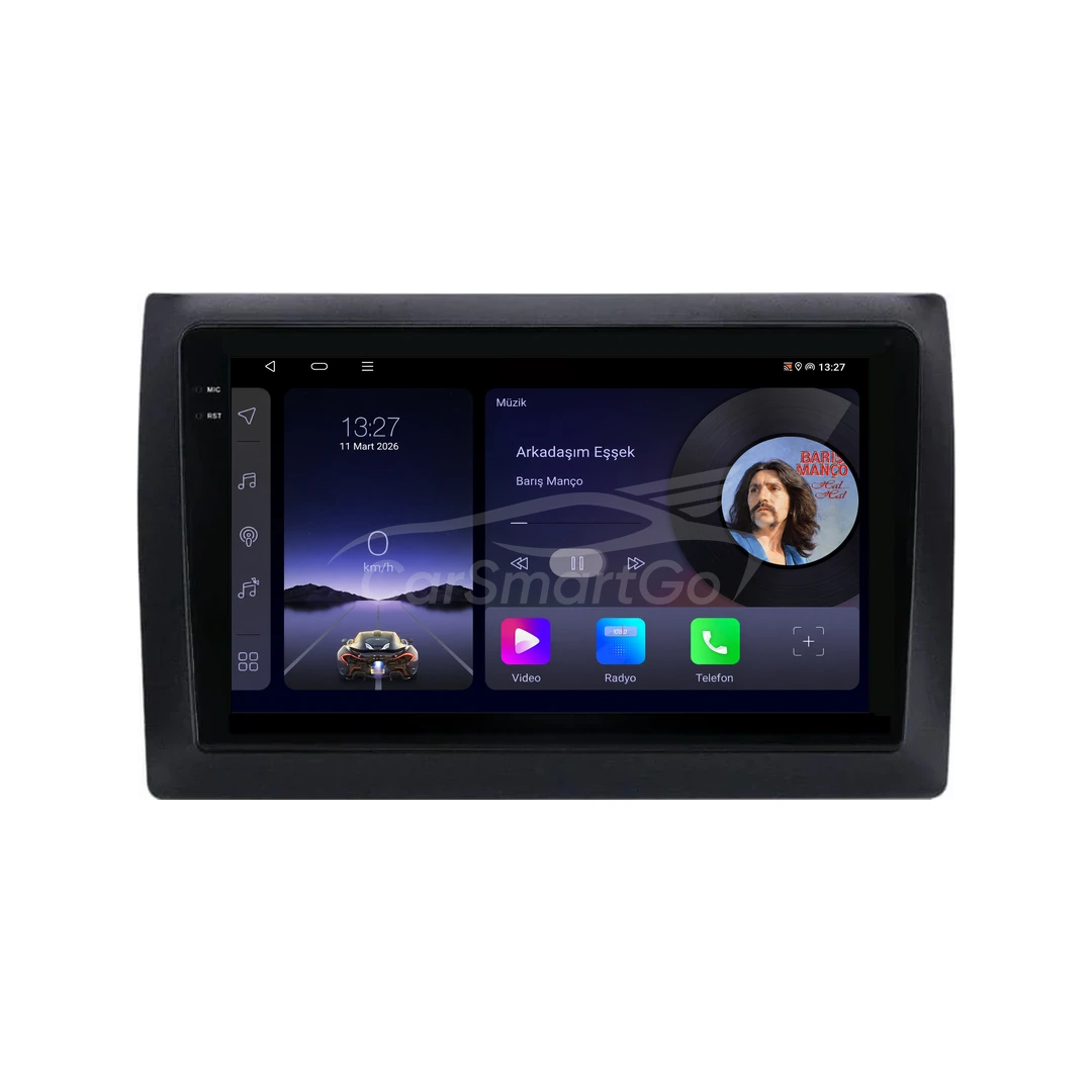 Fiat Stilo Android Multimedya Sistemi (2002-2007) 8GB RAM 128GB Hafıza Pro