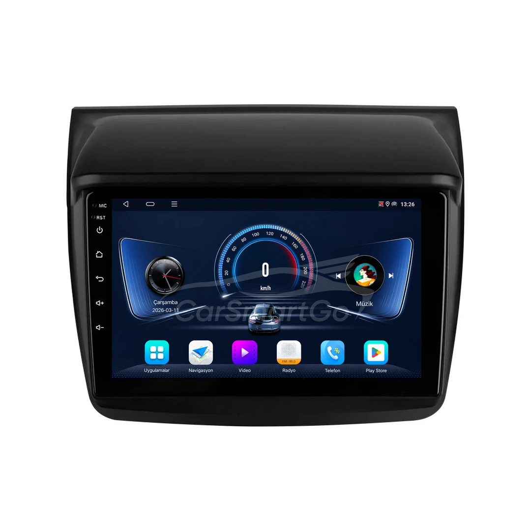 Mitsubishi L200 Android Multimedya Sistemi (2007-2015) 8GB RAM 128GB Hafıza
