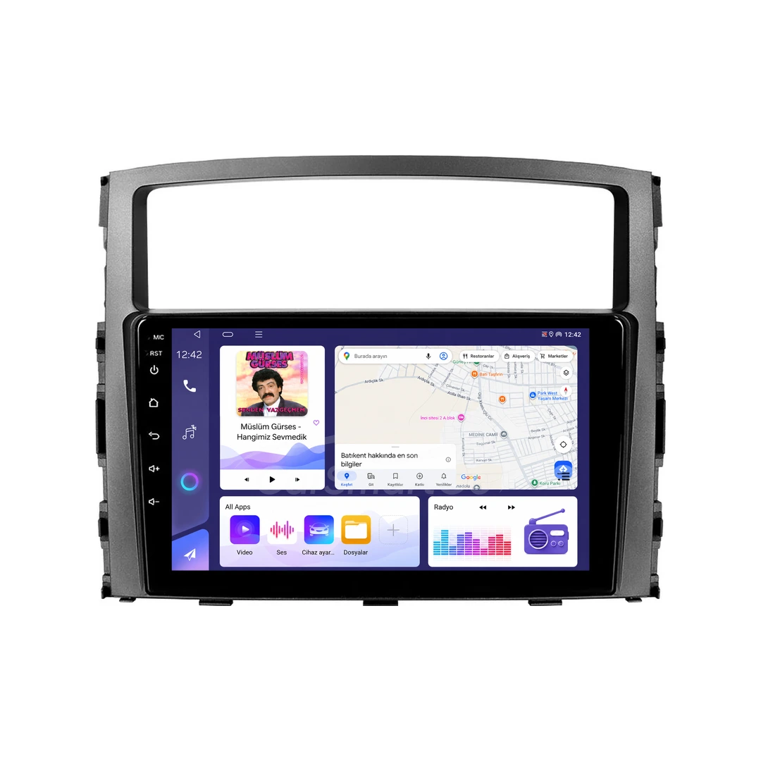 Mitsubishi Pajero Android Multimedya Sistemi (2008-2016) 4GB RAM 64GB Hafıza