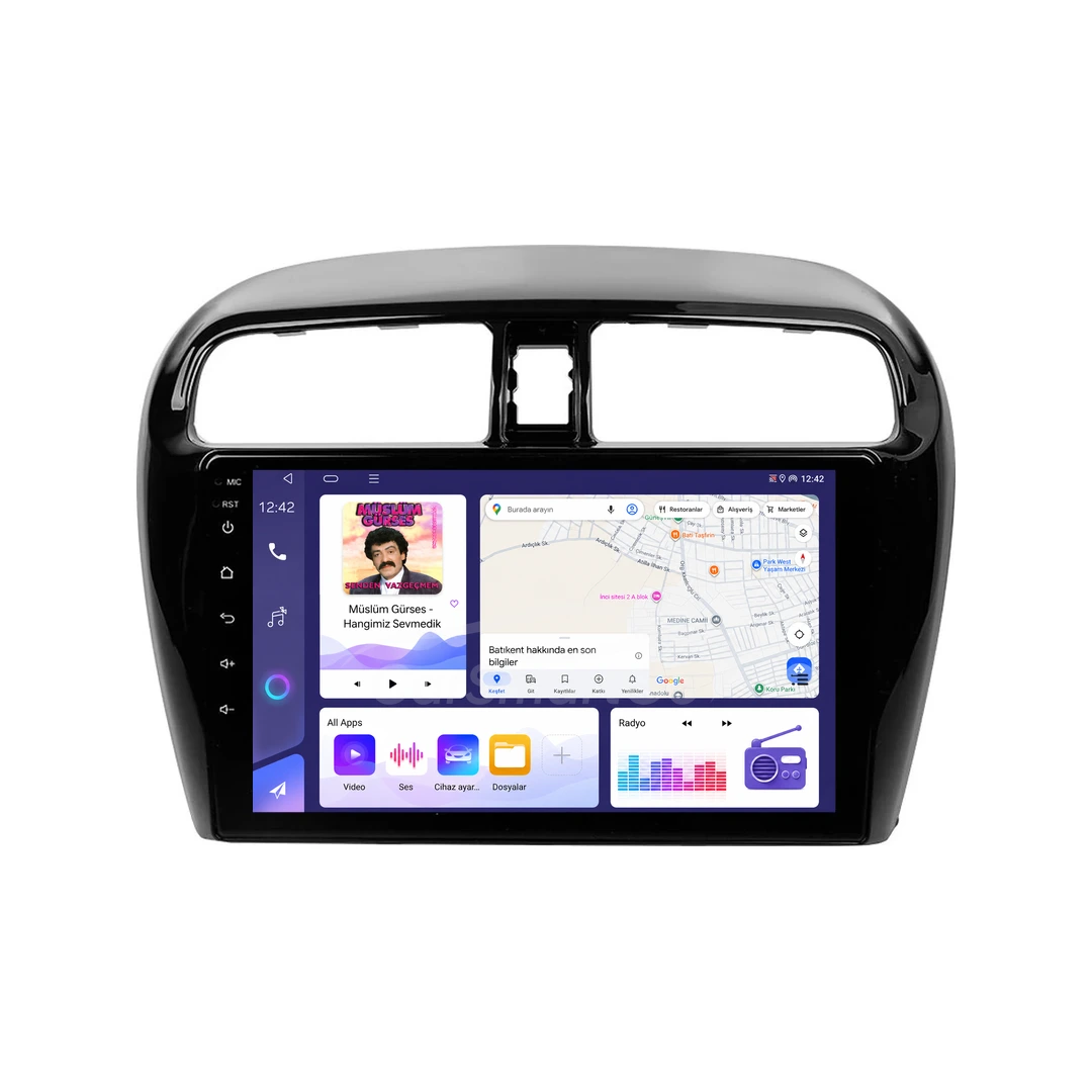 Mitsubishi Space Star Android Multimedya Sistemi (2013-2022) 8GB RAM 128GB Hafıza