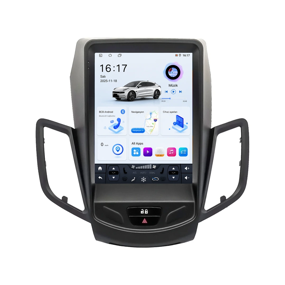 Ford Fiesta Android Tesla Multimedya Sistemi (2009-2017) 8GB RAM 128GB Hafıza Pro