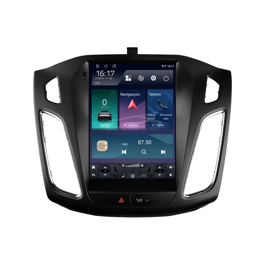 Ford Focus Android Tesla Multimedya Sistemi (2011-2018) 8GB RAM 64GB Hafıza