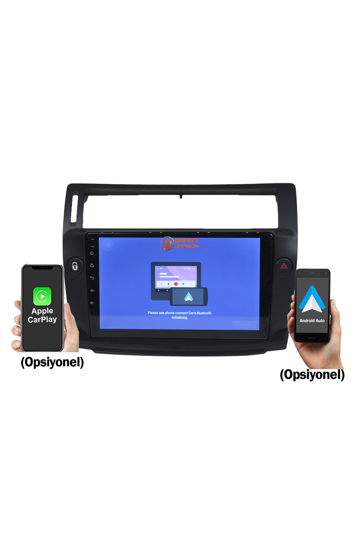 Citroen C4 uyumlu Citroen C4 2005-2010 Uyumlu Android Multimedya Kamera Siyah - Görsel 2