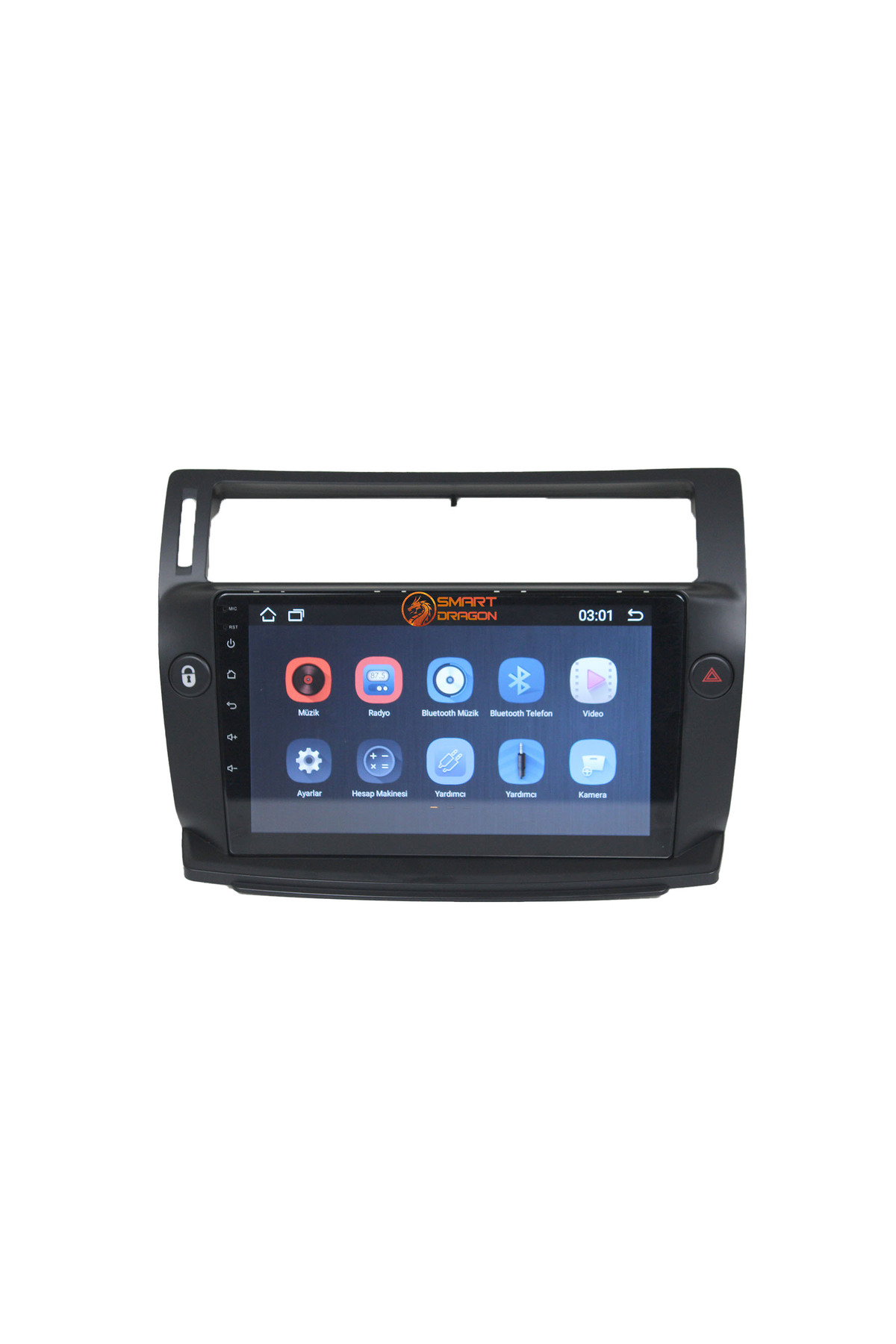 Citroen C4 uyumlu Citroen C4 2005-2010 Uyumlu Android Multimedya Kamera Siyah - Görsel 3