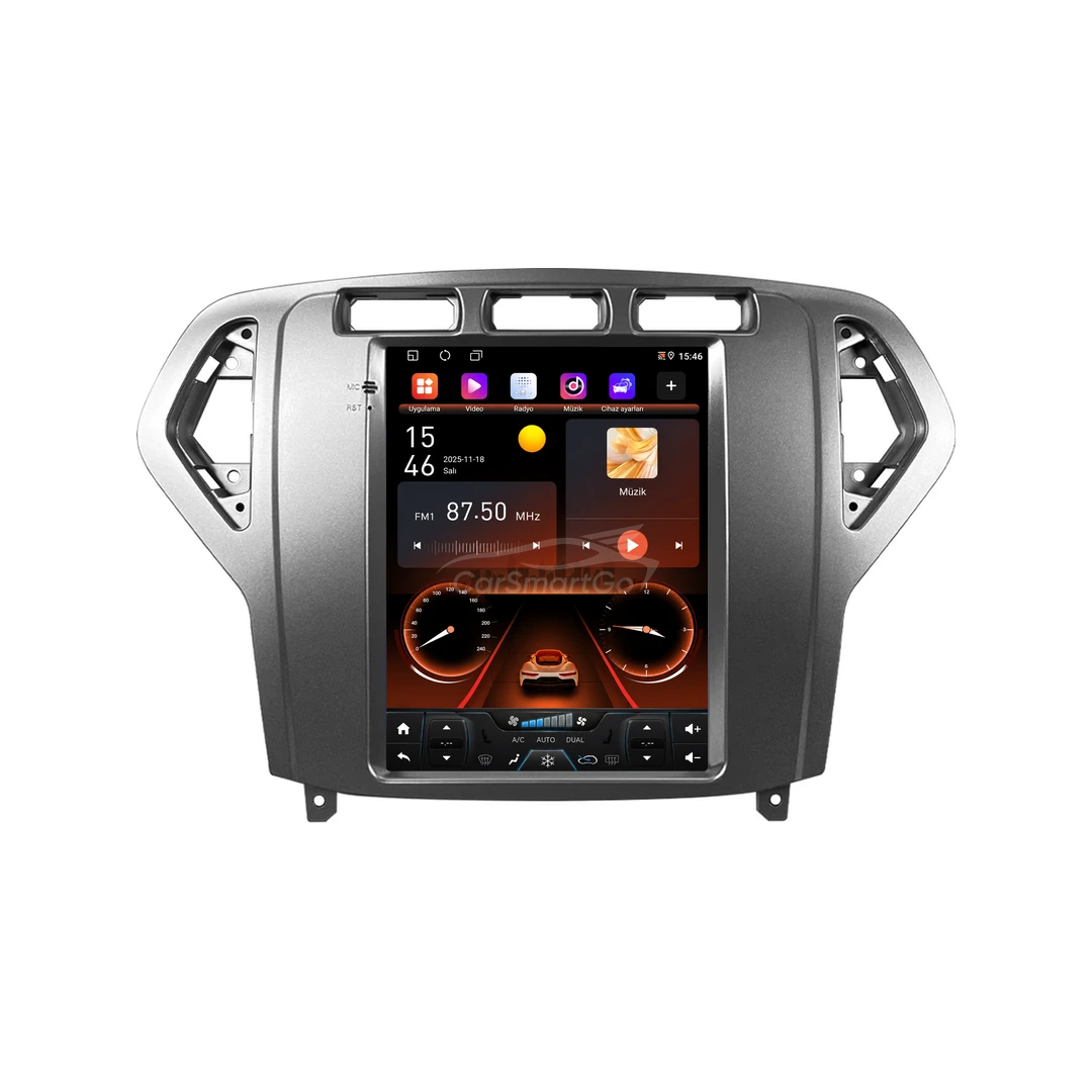 Ford Mondeo Android Tesla Multimedya Sistemi (2007-2010) 8GB RAM 128GB Hafıza Pro