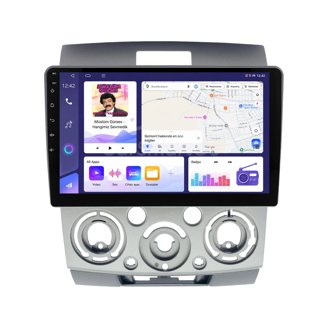 Ford Ranger Android Multimedya Sistemi (2007-2011) 8GB RAM 128GB Hafıza