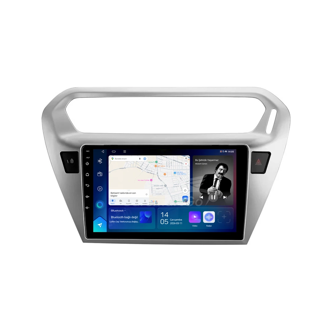 Citroen C-Elysee Android Multimedya Sistemi (2012-2024) 10GB RAM 256GB Hafıza Pro