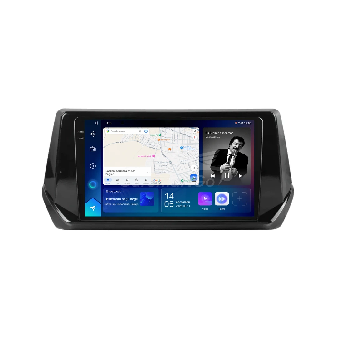 Peugeot 2008 Android Multimedya Sistemi (2020-2025) 10GB RAM 256GB Hafıza Pro