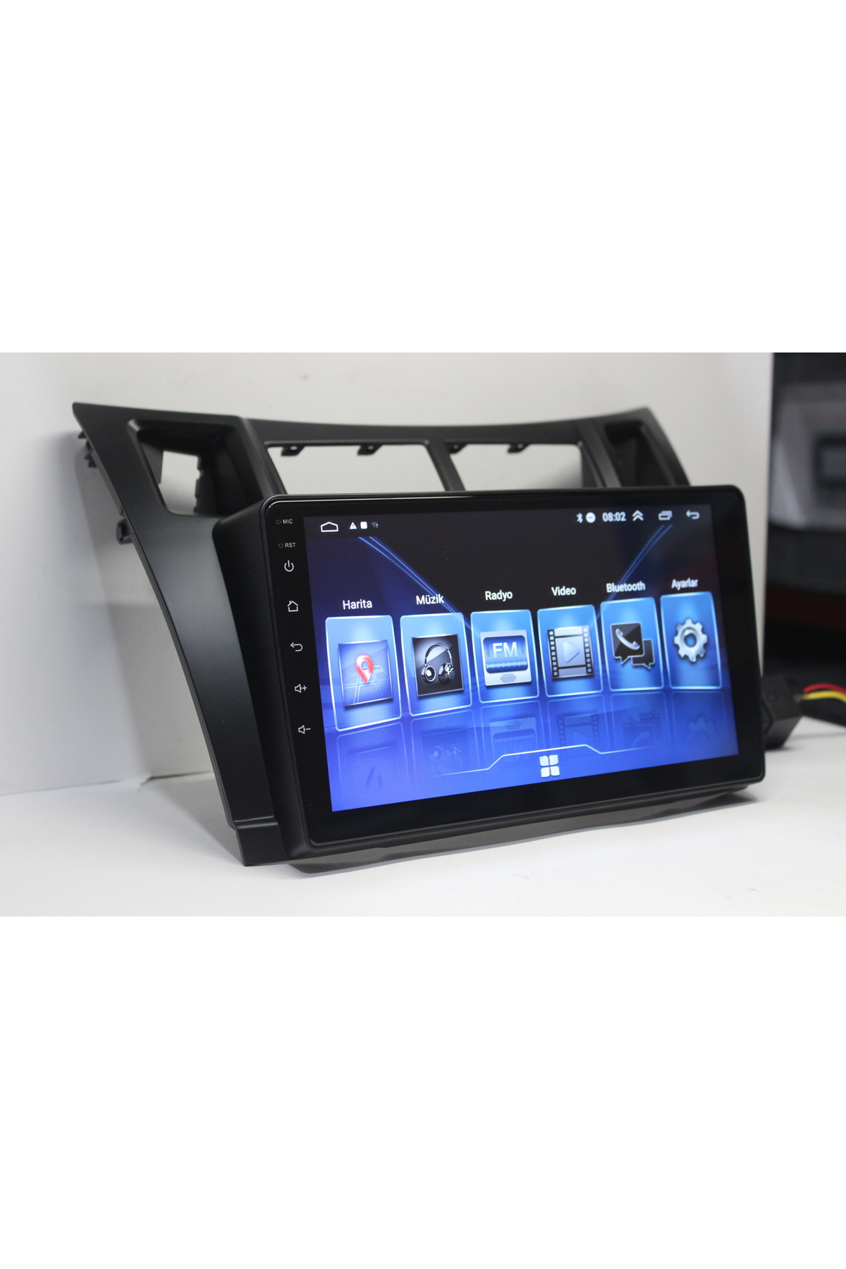 Toyota Yaris uyumlu SMART GO TOYOTA YARİS OLD 2007/2011  SİYAH 9 İNÇ 2-32 - Görsel 2