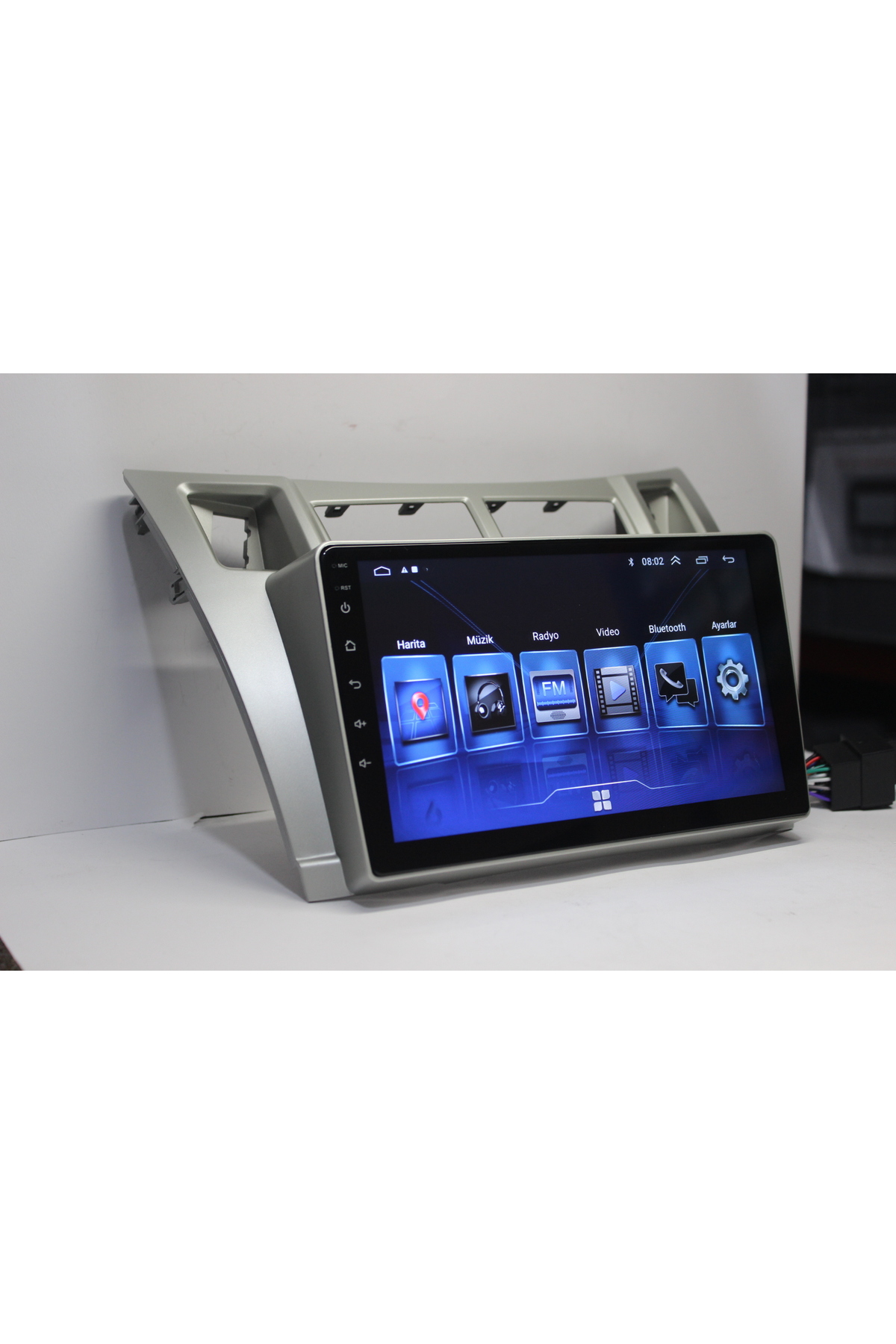 Toyota Yaris uyumlu SMART GO TOYOTA YARİS OLD 2007/2011 GRİ  9 İNÇ 2-32 - Görsel 2