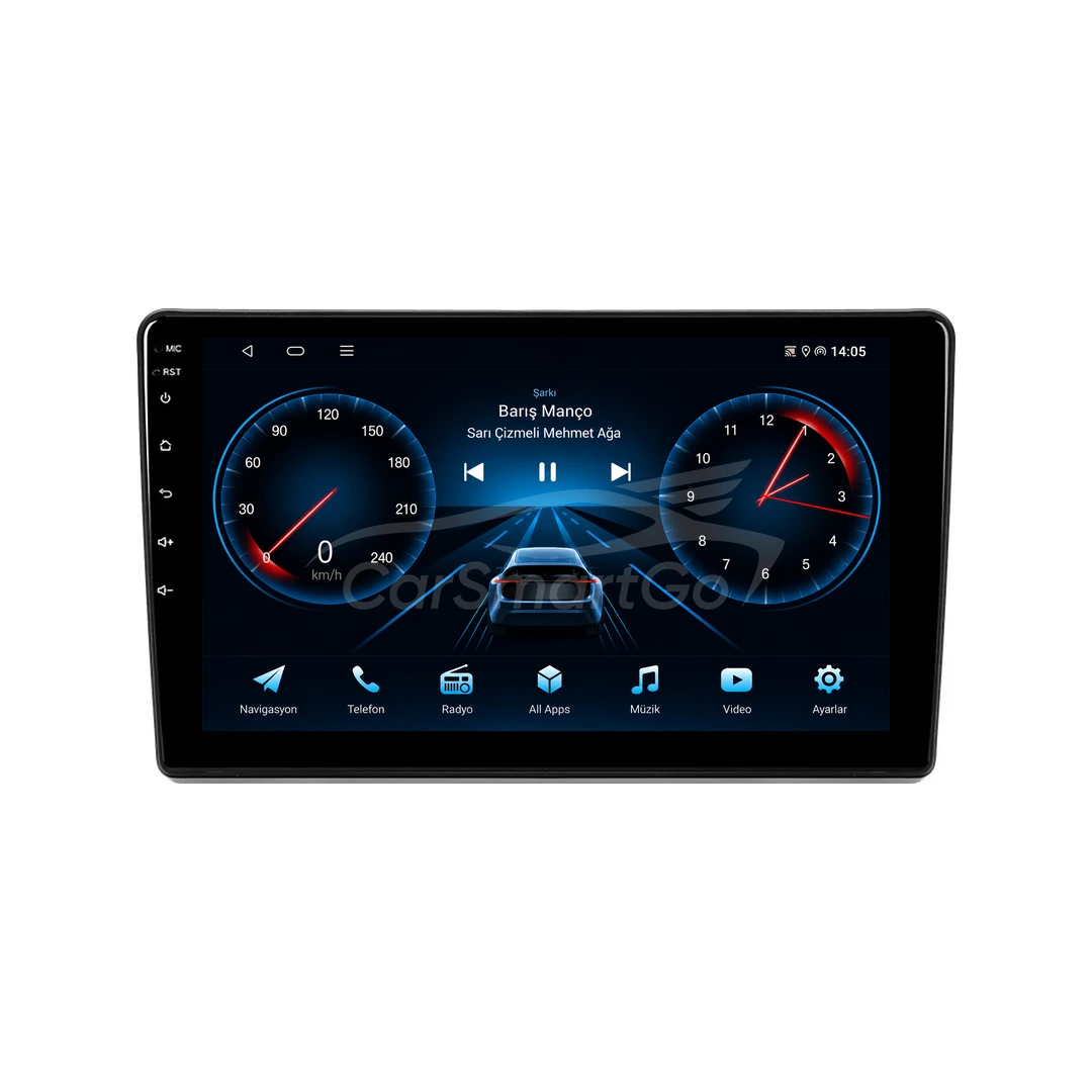 Toyota Auris Android Multimedya Sistemi (2007-2012) 8GB RAM 128GB Hafıza Pro