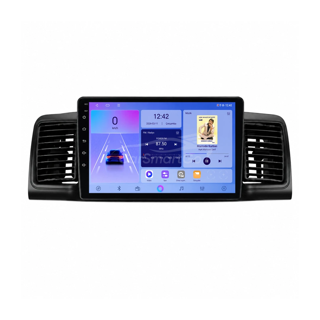 Toyota Corolla Android Multimedya Sistemi (2002-2007) 8GB RAM 128GB Hafıza Pro