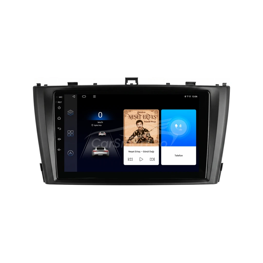 Toyota Avensis Android Siyah Multimedya Sistemi (2009-2014) 10GB RAM 256GB Hafıza Pro