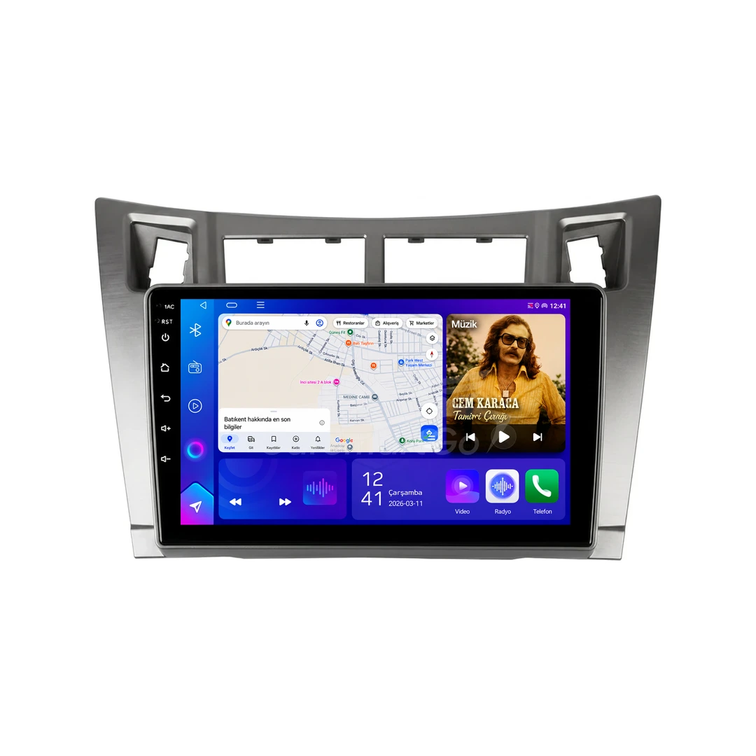 Toyota Yaris Android Multimedya Sistemi (2007-2011) 10GB RAM 256GB Hafıza Pro