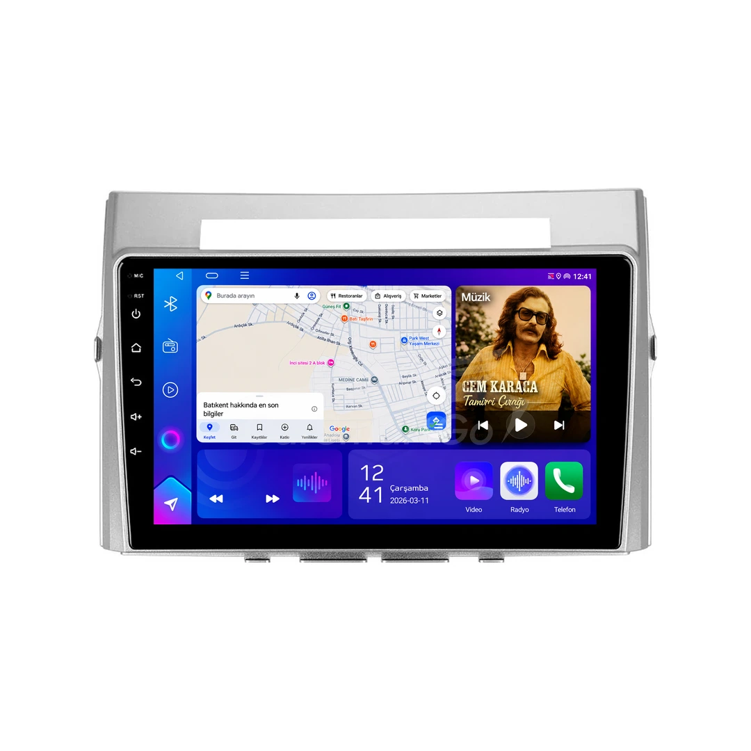 Toyota Verso Android Multimedya Sistemi (2002-2008) 8GB RAM 128GB Hafıza Pro
