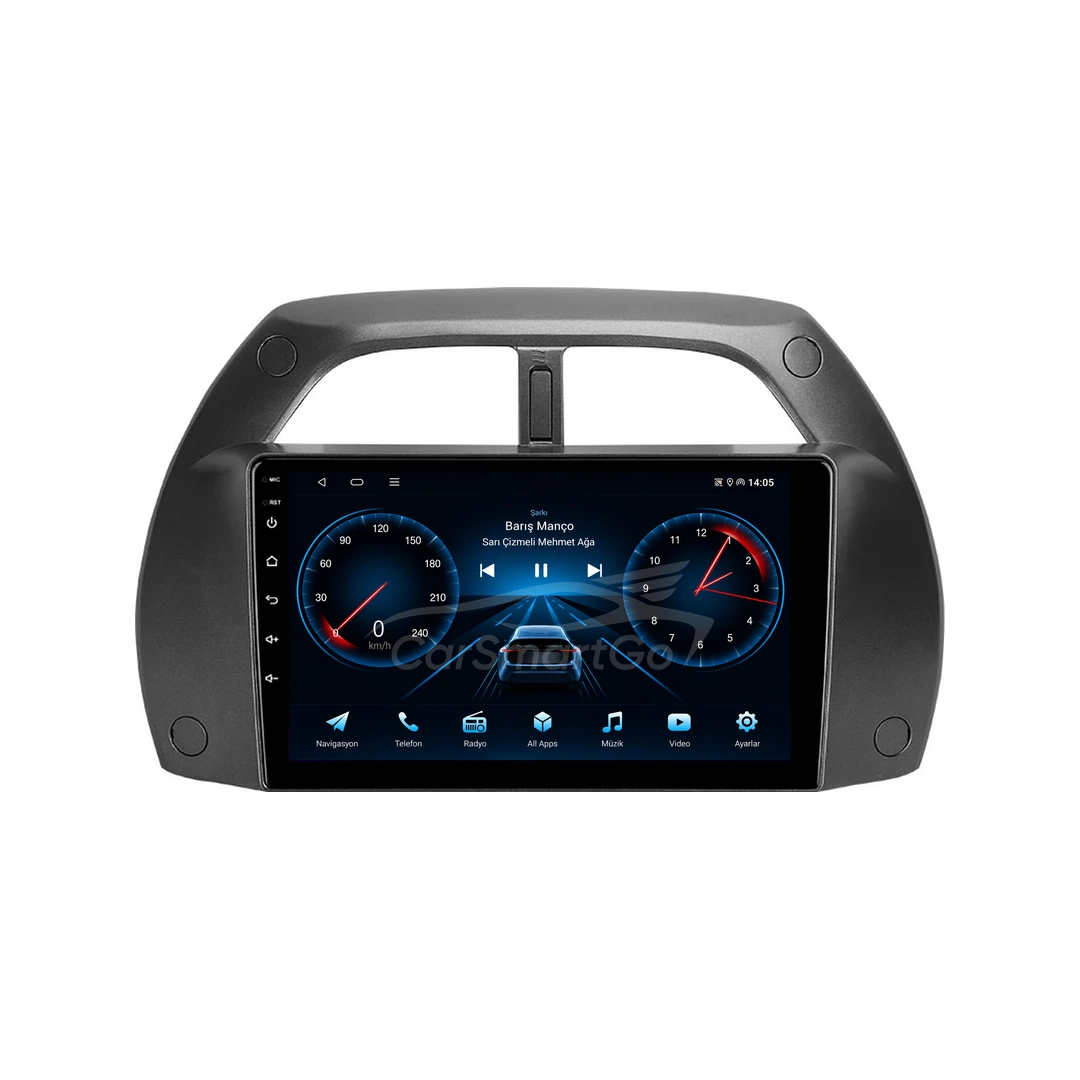 Toyota RAV4 Android Multimedya Sistemi (2001-2003) 6GB RAM 64GB Hafıza