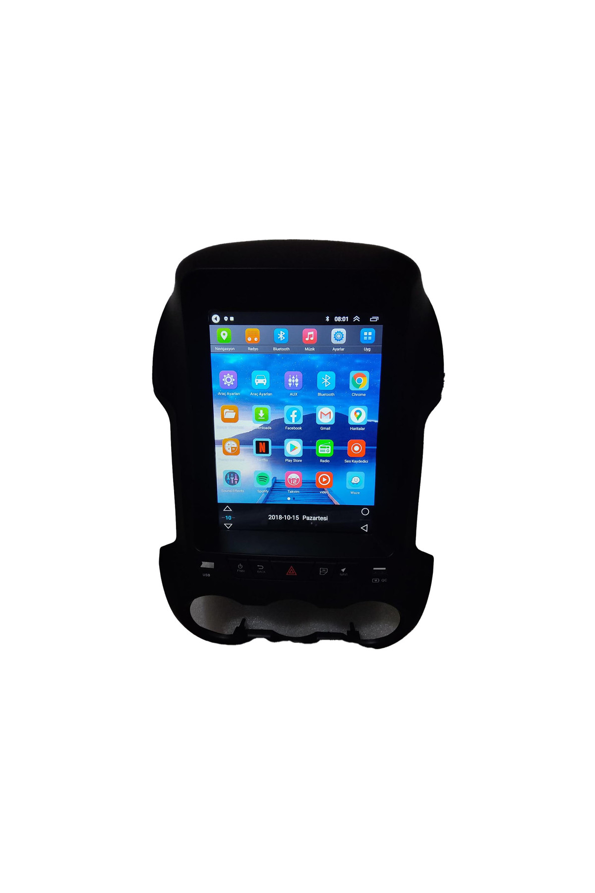 Ford Ranger uyumlu FORD RANGER OLD 9.7 ''İNÇ 2012 /2015 MODEL TESLA ÇERÇEVE VE SOKET - Görsel 3