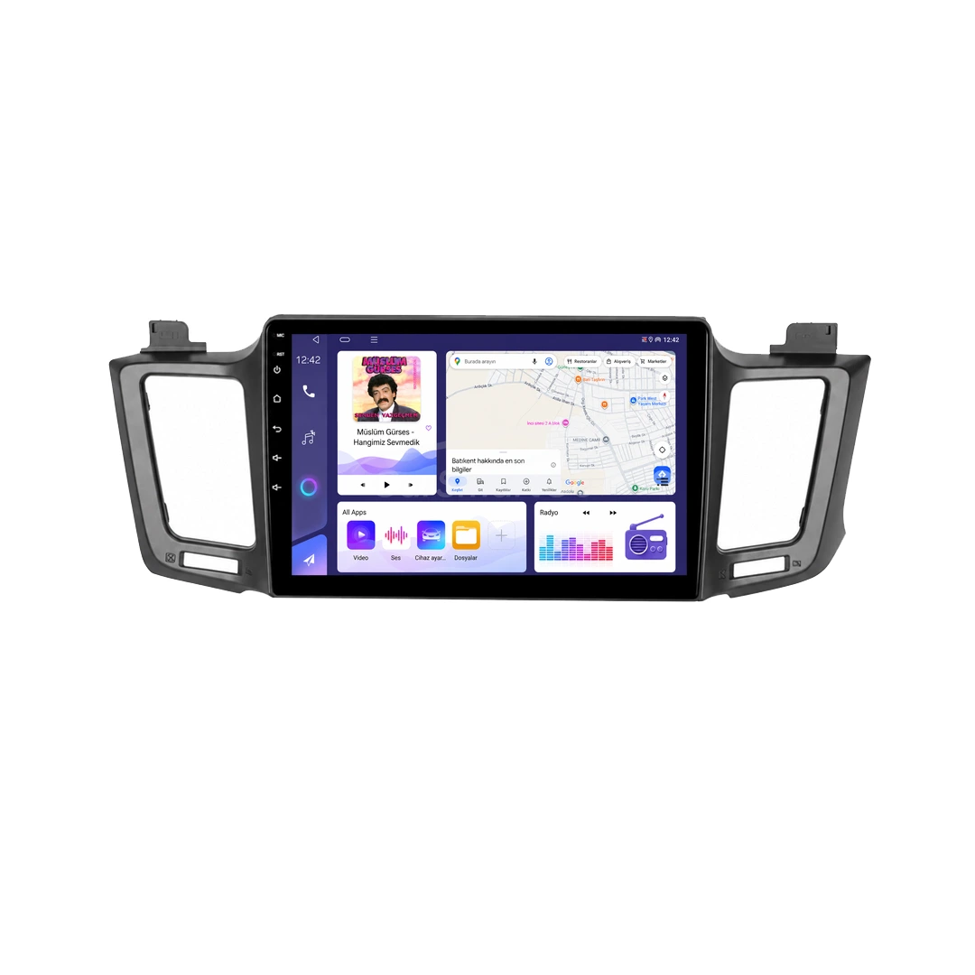 Toyota RAV4 Android Multimedya Sistemi 10 İnç (2013-2018) 4GB RAM 64GB Hafıza
