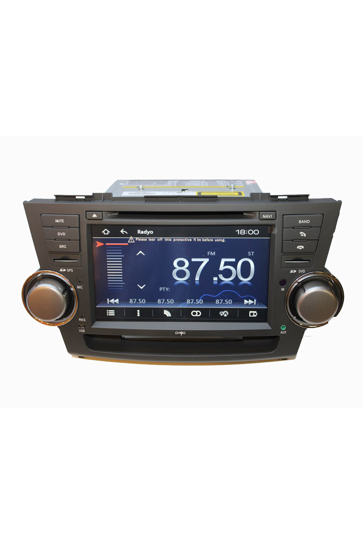 Toyota Highlander Uyumlu Windows Multimedya